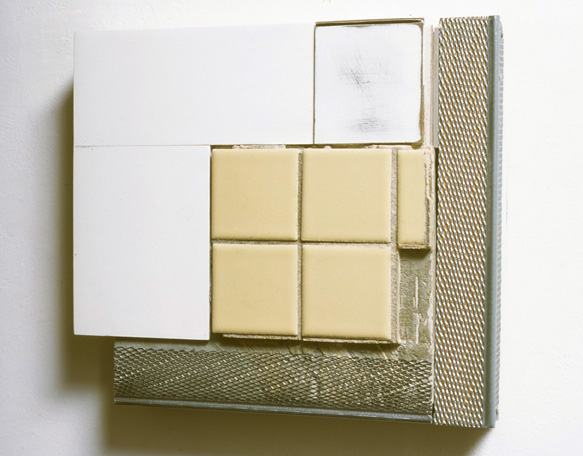 Yellow Tiles, White and Silver